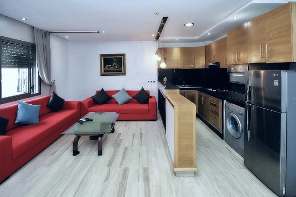 Appartement meublé d'une chambre à Belvédère, Casablanca