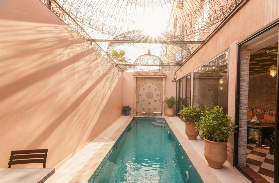Riad avec piscine intérieure près de la Médina, Marrakech