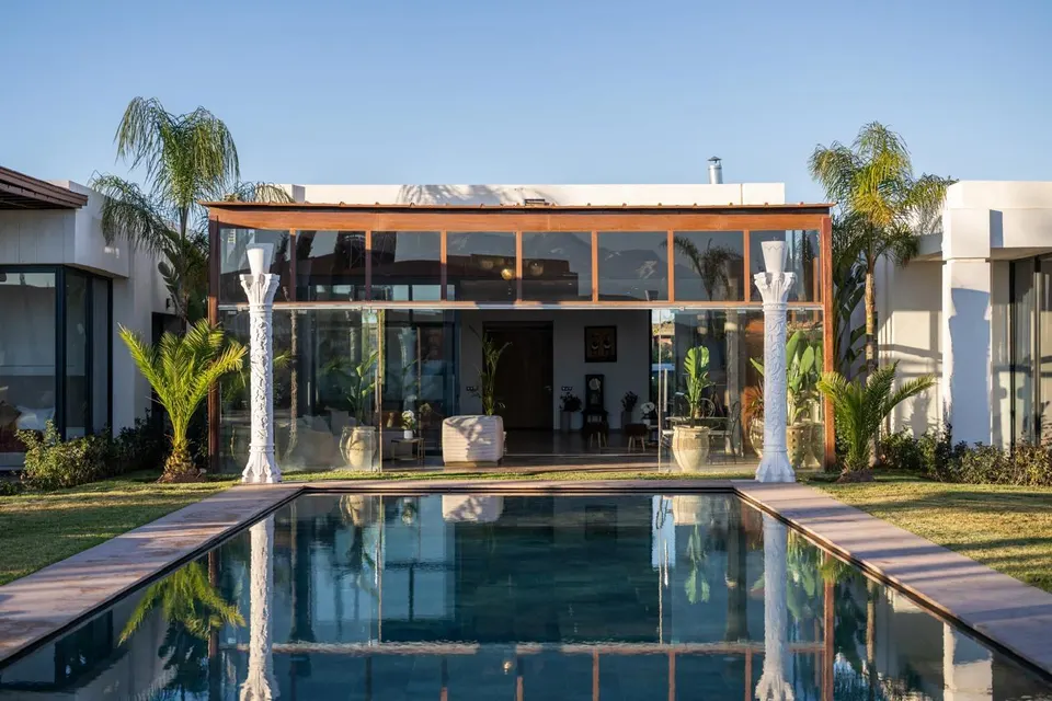 Villa neuve avec piscine et grand jardin, route de Ouarzazate, Marrakech
