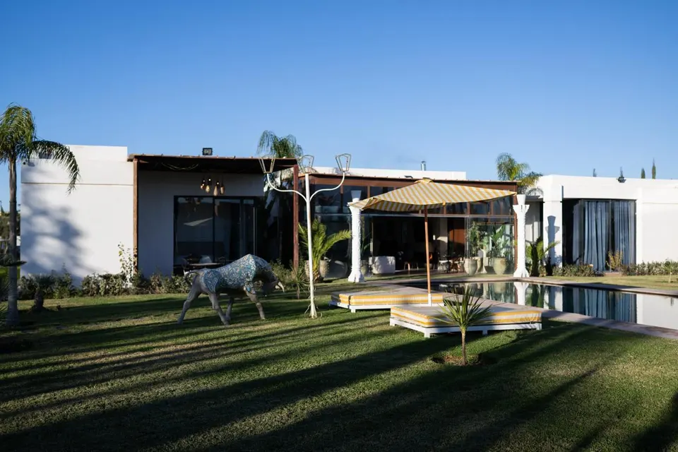 Villa neuve avec piscine et grand jardin, route de Ouarzazate, Marrakech