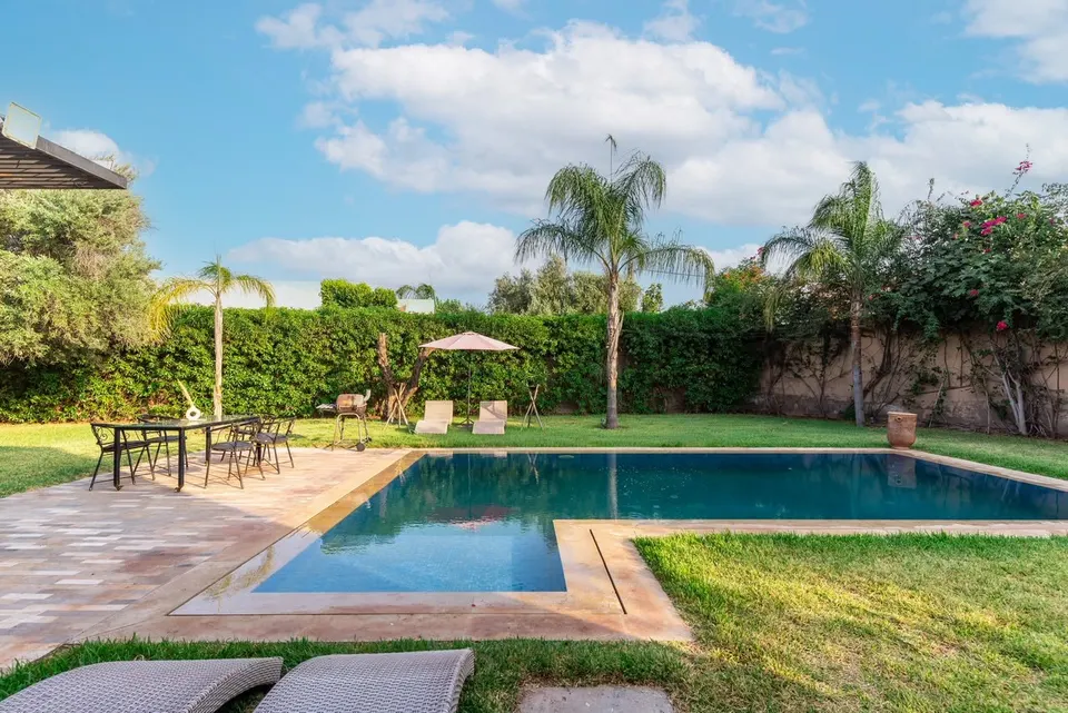 Villa avec piscine privée chauffée en résidence fermée, route de Fès, Marrakech